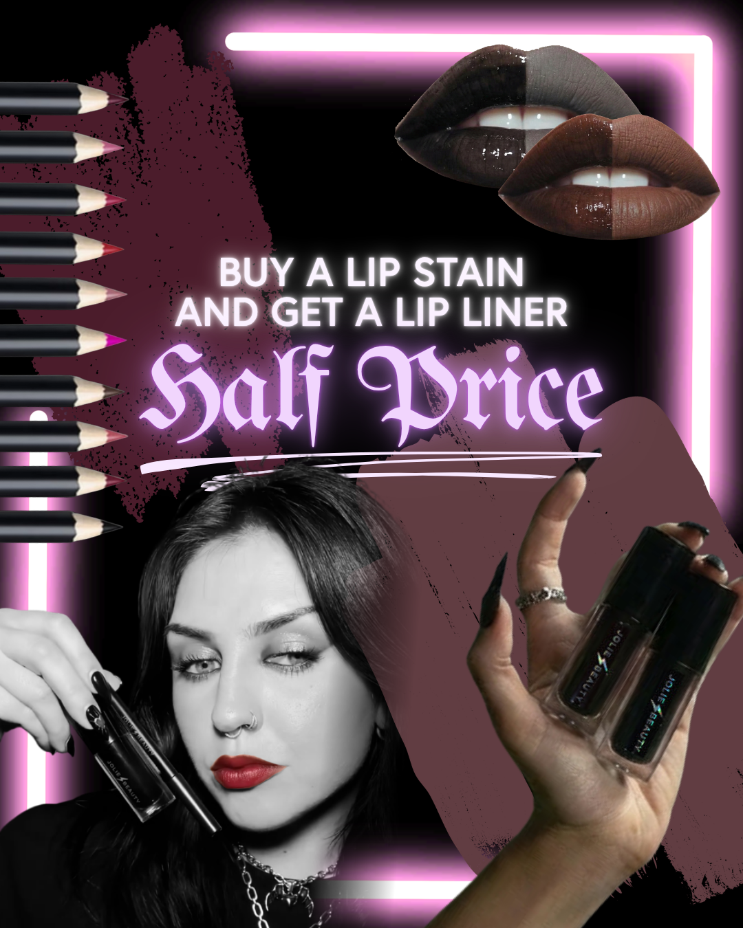 Buy one Eternal Lip Stain and get an Eternal Lip Liner 50% off